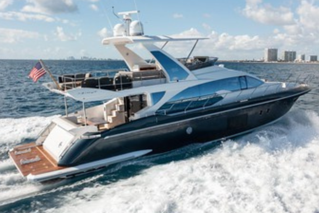 66' Azimut Yacht Charter Miami River Landing