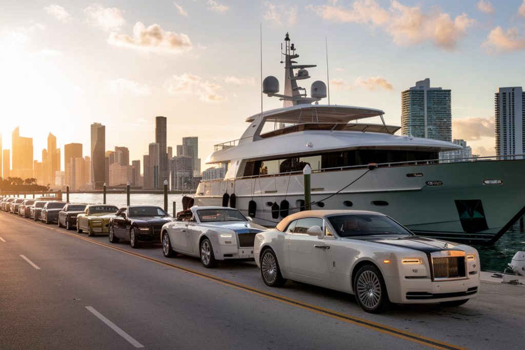 Luxury Cars and Yachts Miami